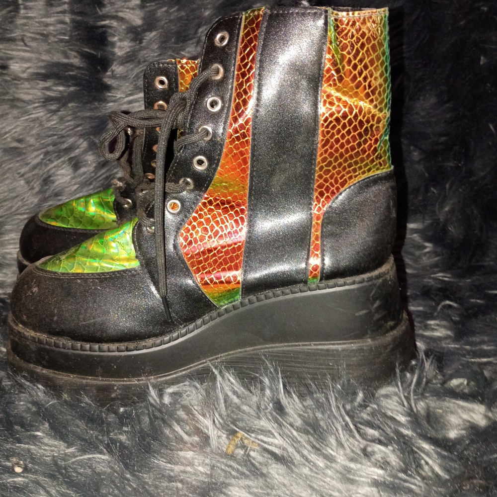 Source Unknown Multicolor Platform Boots - image 2